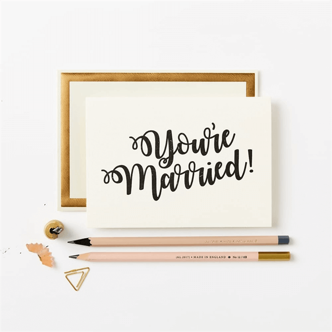 Katie Leamon You're Married Card